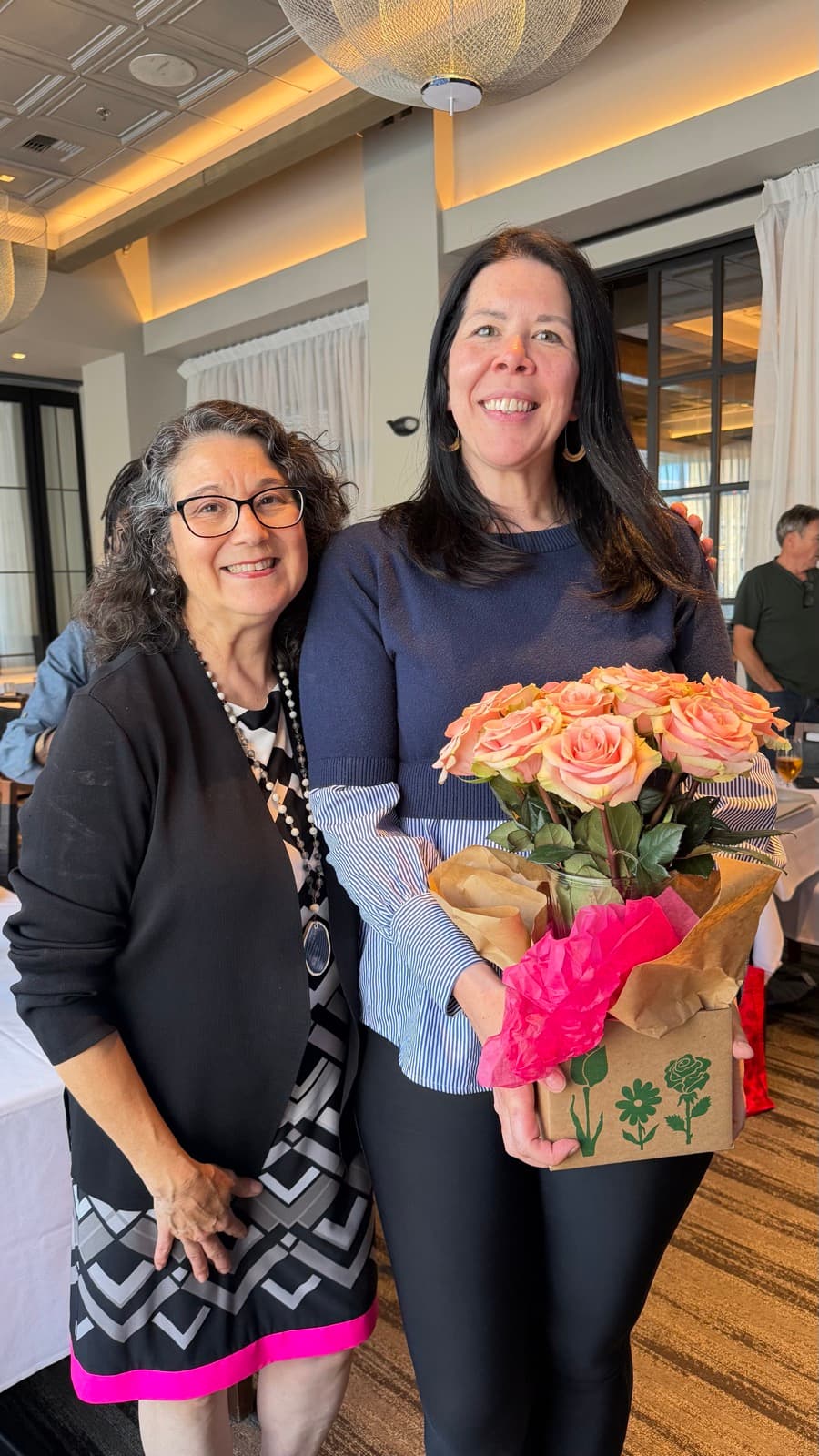 Rachael Barclay and Cyndi O'Neill-Dady at the July Exceptional Connections networking luncheon in Lynnwood, Washington